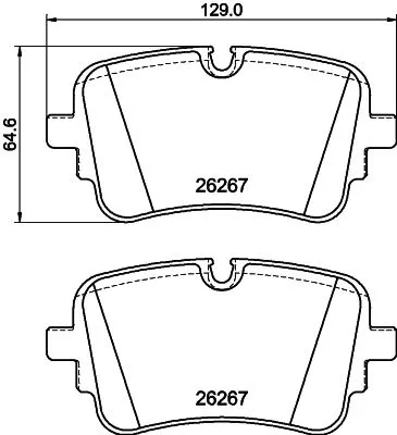 MINTEX MINTEX MDB4281 1x MINTEX MDB4281 Brake Pad Set 