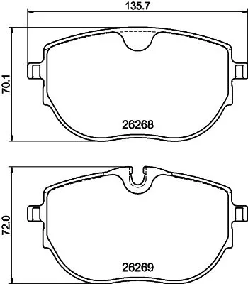 MINTEX MINTEX (MDB4283) 1x  MINTEX Brake Pad Set 