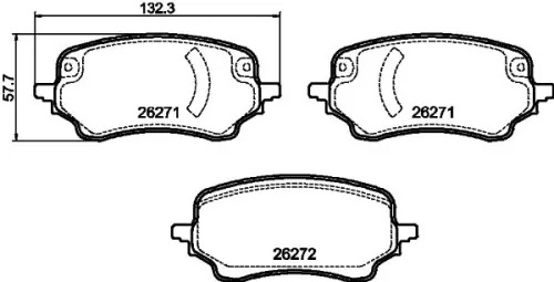 MINTEX MINTEX MDB4285 1x MINTEX MDB4285 Brake Pad Set 