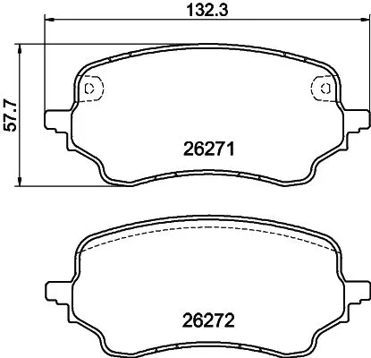 MINTEX MINTEX MDB4285 1x MINTEX MDB4285 Brake Pad Set 