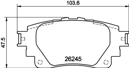 1x MINTEX MDB4292 Brake Pad Set