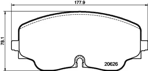 1x MINTEX MDB4293 Brake Pad Set