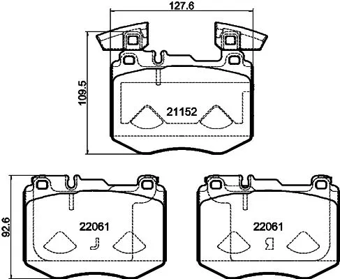 MINTEX MINTEX (MDB4319) 1x  MINTEX Brake Pad Set 