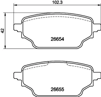 MINTEX MINTEX MDB4321 1x MINTEX MDB4321 Brake Pad Set 