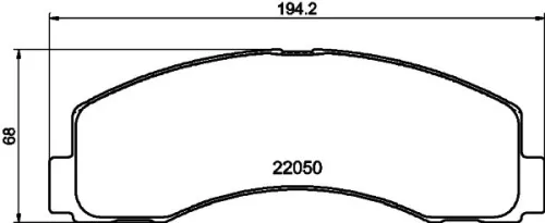 1x MINTEX MDB4322 Brake Pad Set