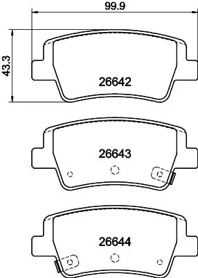 MINTEX MINTEX (MDB4323) 1x  MINTEX Brake Pad Set 