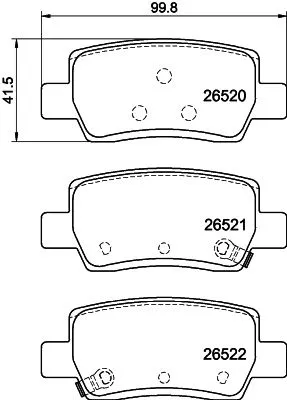 MINTEX MINTEX MDB4324 1x MINTEX MDB4324 Brake Pad Set 
