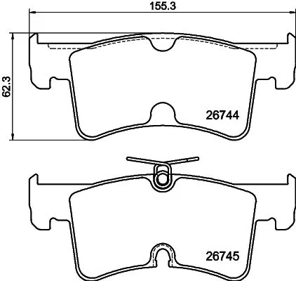 MINTEX MINTEX (MDB4339) 1x  MINTEX Brake Pad Set 
