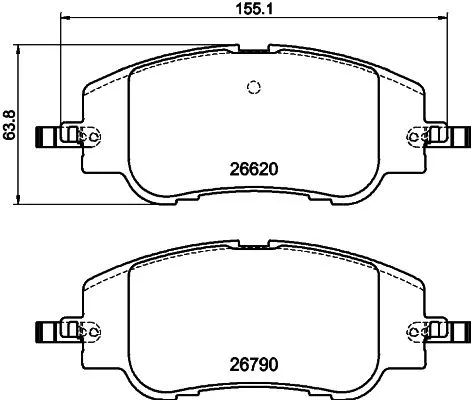 MINTEX MINTEX MDB4340 1x MINTEX MDB4340 Brake Pad Set 