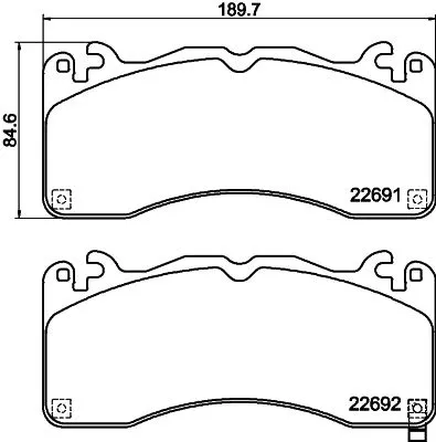MINTEX MINTEX MDB4342 1x MINTEX MDB4342 Brake Pad Set 
