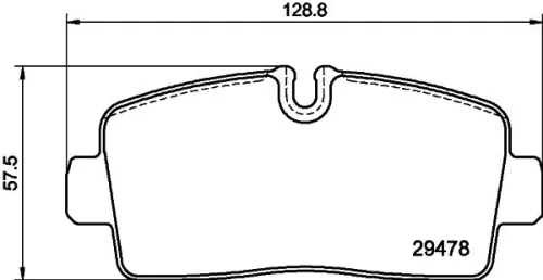 MINTEX MINTEX MDB4343 1x MINTEX MDB4343 Brake Pad Set 