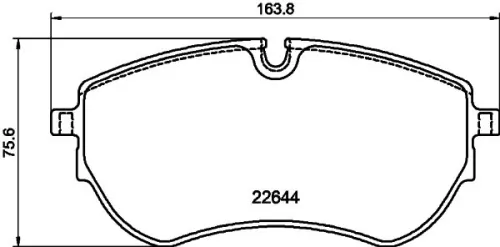 MINTEX MINTEX (MDB4344) 1x  MINTEX Brake Pad Set 