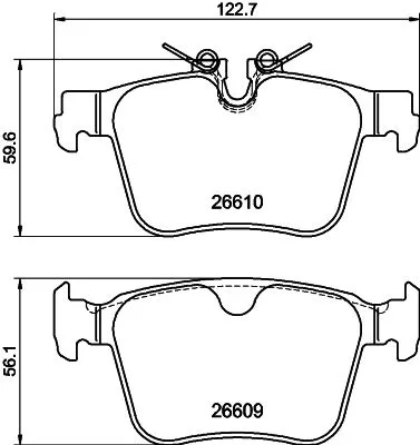 MINTEX MINTEX MDB4346 1x MINTEX MDB4346 Brake Pad Set 