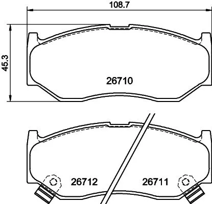 MINTEX MINTEX MDB4356 1x MINTEX MDB4356 Brake Pad Set 