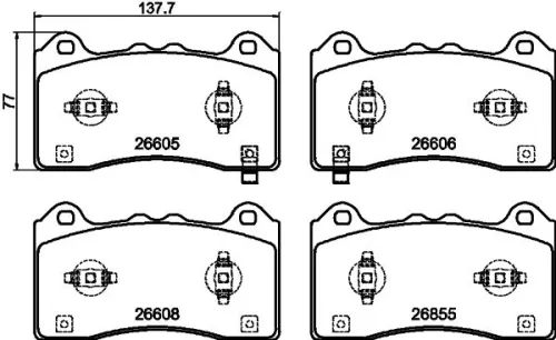 MINTEX MINTEX MDB4357 1x MINTEX MDB4357 Brake Pad Set 