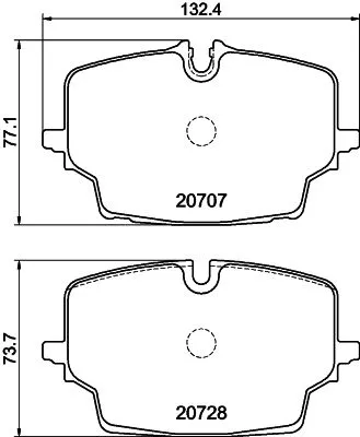 MINTEX MINTEX MDB4380 1x MINTEX MDB4380 Brake Pad Set 