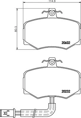 MINTEX MINTEX (MGB421) 1x MINTEX MGB421 Brake Pad Set 