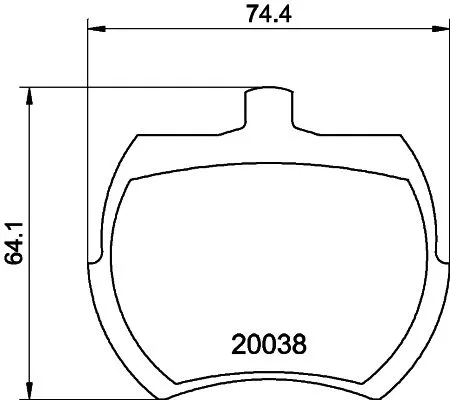 1x  MINTEX Brake Pad Set