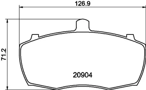 MINTEX MINTEX MLB69 1x MINTEX MLB69 Brake Pad Set 