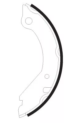 MINTEX MINTEX (MFR106) 1x Brake Shoe Set, parking brake 