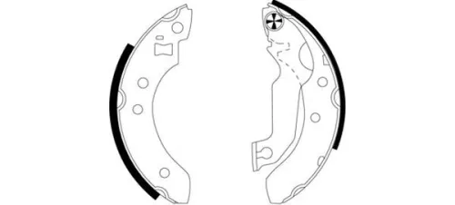 MINTEX MINTEX MFR122 1x Brake Shoe Set 