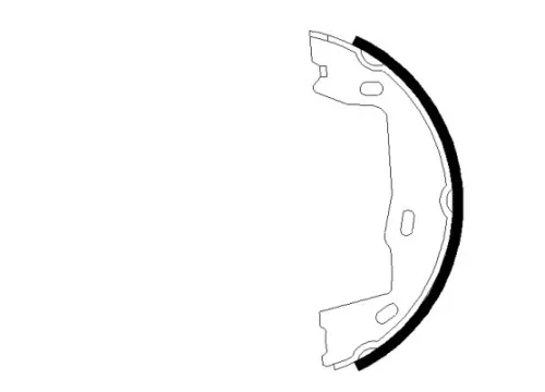 MINTEX MINTEX (MFR147) 1x Brake Shoe Set, parking brake 