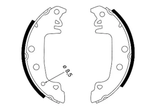 1x Brake Shoe Set