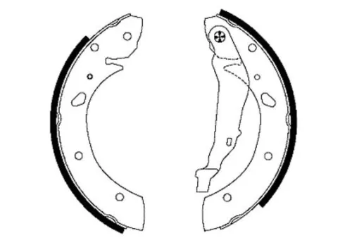1x Brake Shoe Set