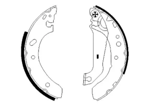 MINTEX MINTEX MFR436 1x Brake Shoe Set 
