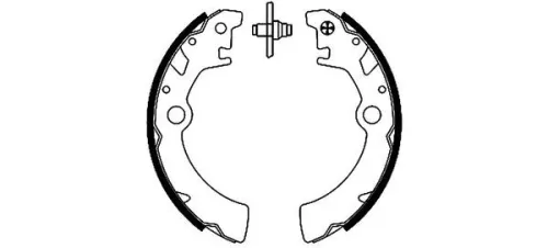 1x Brake Shoe Set