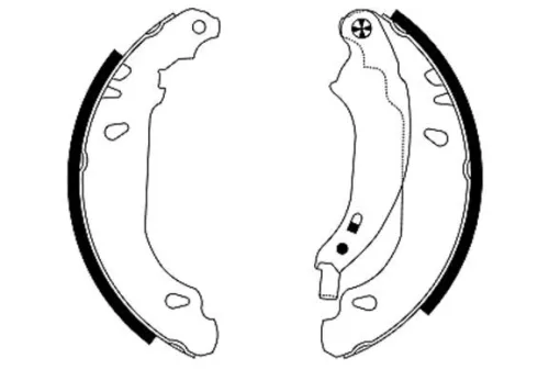 MINTEX MINTEX MFR448 1x Brake Shoe Set 