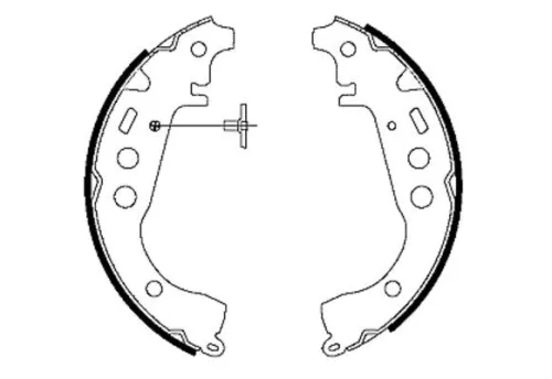 MINTEX MINTEX MFR459 1x Brake Shoe Set 