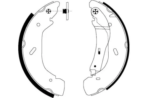 MINTEX MINTEX MFR478 1x Brake Shoe Set 