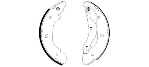 MINTEX MINTEX MFR483 1x Brake Shoe Set 