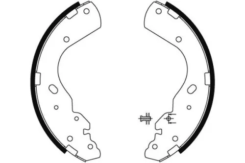 1x Brake Shoe Set