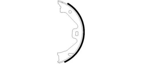 MINTEX MINTEX (MFR522) 1x Brake Shoe Set, parking brake 