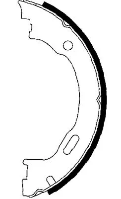 MINTEX MINTEX (MFR541) 1x Brake Shoe Set, parking brake 