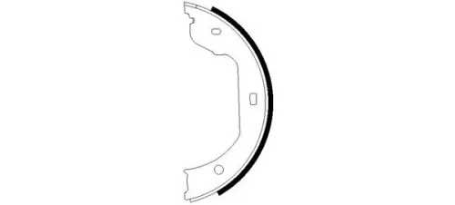 1x Brake Shoe Set, parking brake