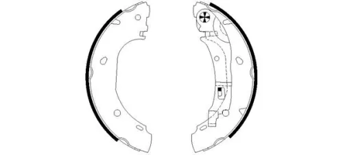 1x Brake Shoe Set