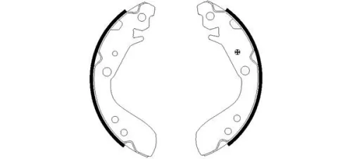 MINTEX MINTEX MFR566 1x Brake Shoe Set 