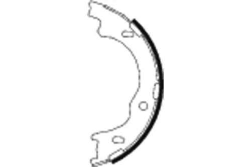 1x Brake Shoe Set, parking brake