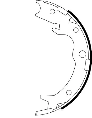 1x Brake Shoe Set, parking brake