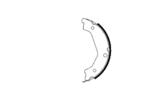 1x Brake Shoe Set, parking brake