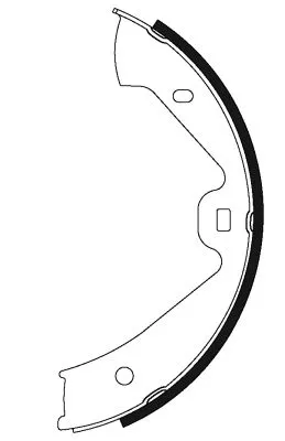 MINTEX MINTEX MFR634 1x Brake Shoe Set, parking brake 
