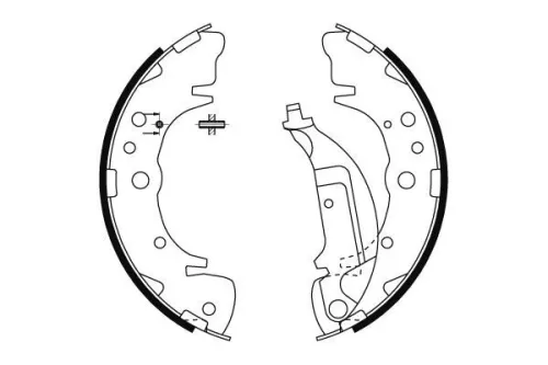 MINTEX MINTEX MFR667 1x Brake Shoe Set 