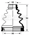  FIRST LINE Drive Shaft Cv Boot Kit