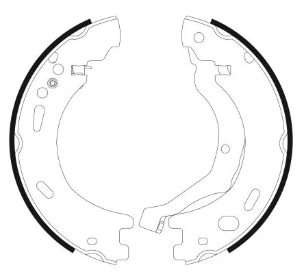 MINTEX MINTEX MFR712 1x Brake Shoe Set, parking brake 