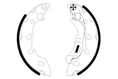MINTEX MINTEX MFR730 1x Brake Shoe Set 