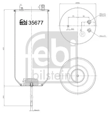 FEBI BILSTEIN FEBI BILSTEIN 35677 Febi Air Bag Suspension Spring For Renault Trucks Kerax Magnum Midlum Premi 