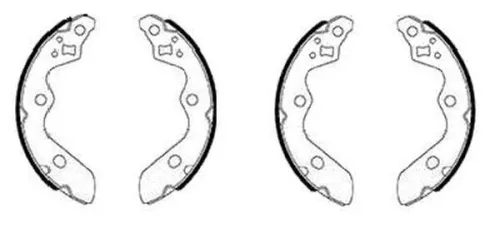 MINTEX MINTEX MFR763 1x Brake Shoe Set 